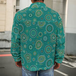 Aboriginal Sea Turtle Pattern Print Men's Shirt Jacket