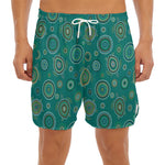 Aboriginal Sea Turtle Pattern Print Men's Split Running Shorts