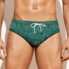 Aboriginal Sea Turtle Pattern Print Men's Swim Briefs