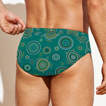 Aboriginal Sea Turtle Pattern Print Men's Swim Briefs