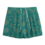 Aboriginal Sea Turtle Pattern Print Mesh Shorts