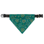 Aboriginal Sea Turtle Pattern Print Over The Collar Dog Bandana