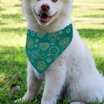 Aboriginal Sea Turtle Pattern Print Over The Collar Dog Bandana