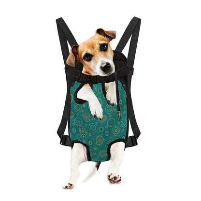 Aboriginal Sea Turtle Pattern Print Pet Carrier Backpack