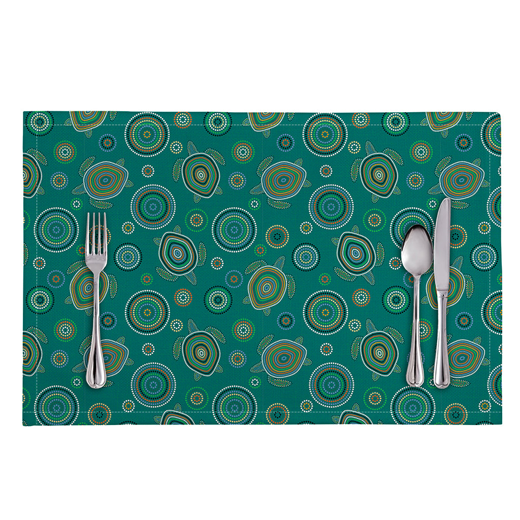 Aboriginal Sea Turtle Pattern Print Placemat