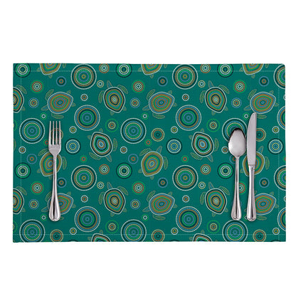 Aboriginal Sea Turtle Pattern Print Placemat