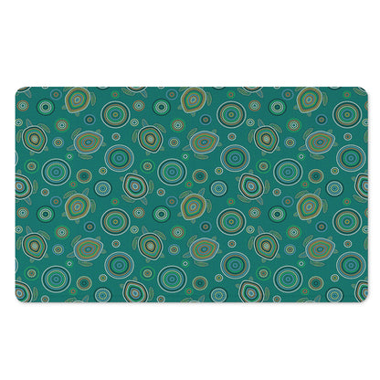 Aboriginal Sea Turtle Pattern Print Polyester Doormat
