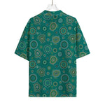 Aboriginal Sea Turtle Pattern Print Rayon Hawaiian Shirt