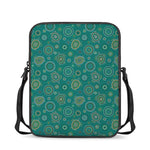 Aboriginal Sea Turtle Pattern Print Rectangular Crossbody Bag