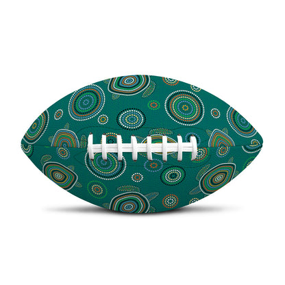 Aboriginal Sea Turtle Pattern Print Rugby Ball
