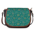 Aboriginal Sea Turtle Pattern Print Saddle Bag