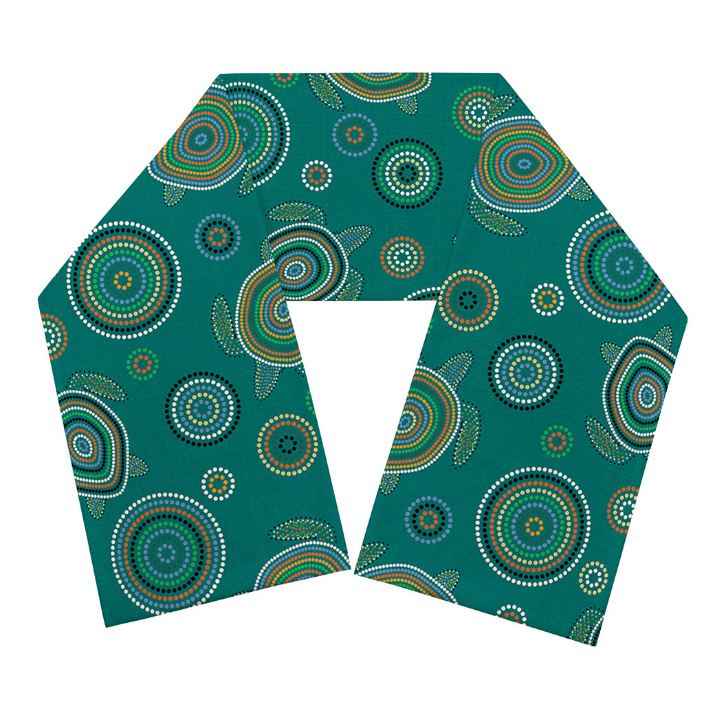 Aboriginal Sea Turtle Pattern Print Scarf