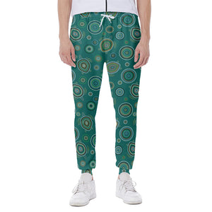 Aboriginal Sea Turtle Pattern Print Scuba Joggers