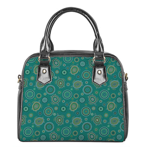 Aboriginal Sea Turtle Pattern Print Shoulder Handbag