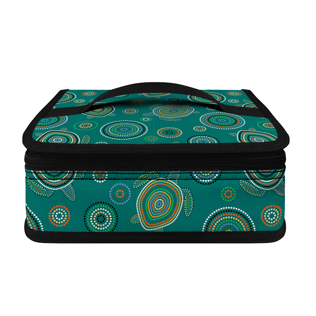 Aboriginal Sea Turtle Pattern Print Small Lunch Bag
