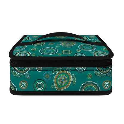 Aboriginal Sea Turtle Pattern Print Small Lunch Bag