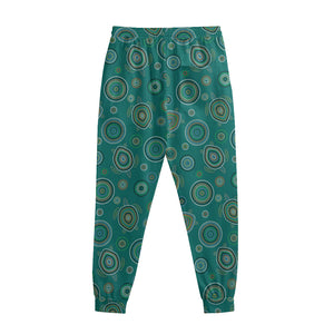 Aboriginal Sea Turtle Pattern Print Sweatpants