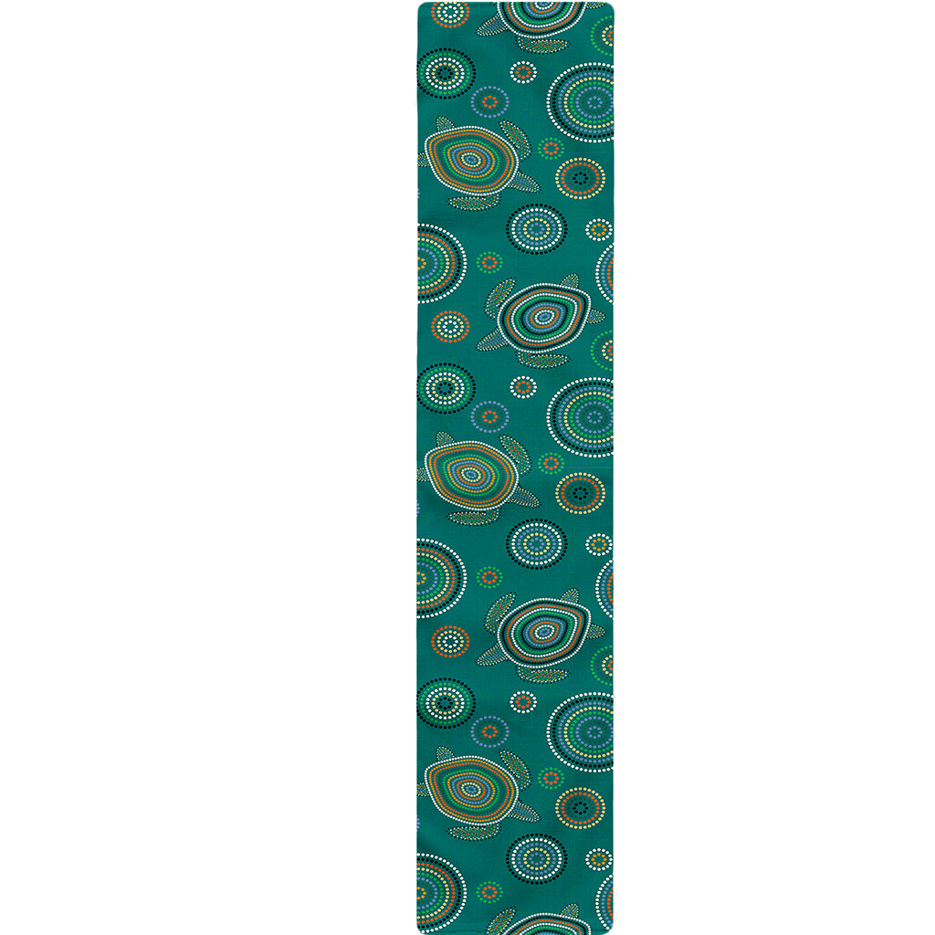 Aboriginal Sea Turtle Pattern Print Table Runner