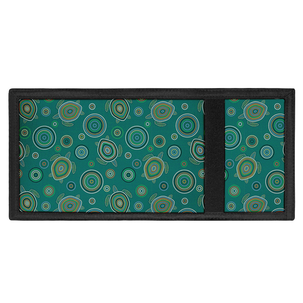 Aboriginal Sea Turtle Pattern Print Trifold Wallet