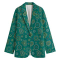Aboriginal Sea Turtle Pattern Print Women's Blazer