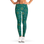 Aboriginal Sea Turtle Pattern Print Women's Leggings