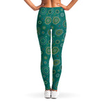 Aboriginal Sea Turtle Pattern Print Women's Leggings