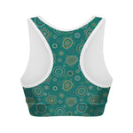 Aboriginal Sea Turtle Pattern Print Women's Sports Bra
