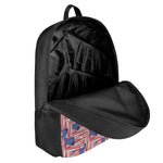Abstract American Flag Print 17 Inch Backpack