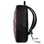 Abstract American Flag Print 17 Inch Backpack