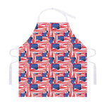 Abstract American Flag Print Adjustable Apron