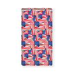 Abstract American Flag Print Baby Crib Sheet