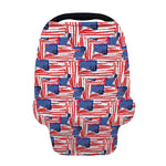Abstract American Flag Print Baby Seat Cover
