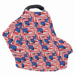 Abstract American Flag Print Baby Seat Cover