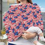 Abstract American Flag Print Baby Seat Cover