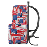 Abstract American Flag Print Backpack