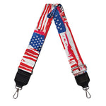 Abstract American Flag Print Bag Strap