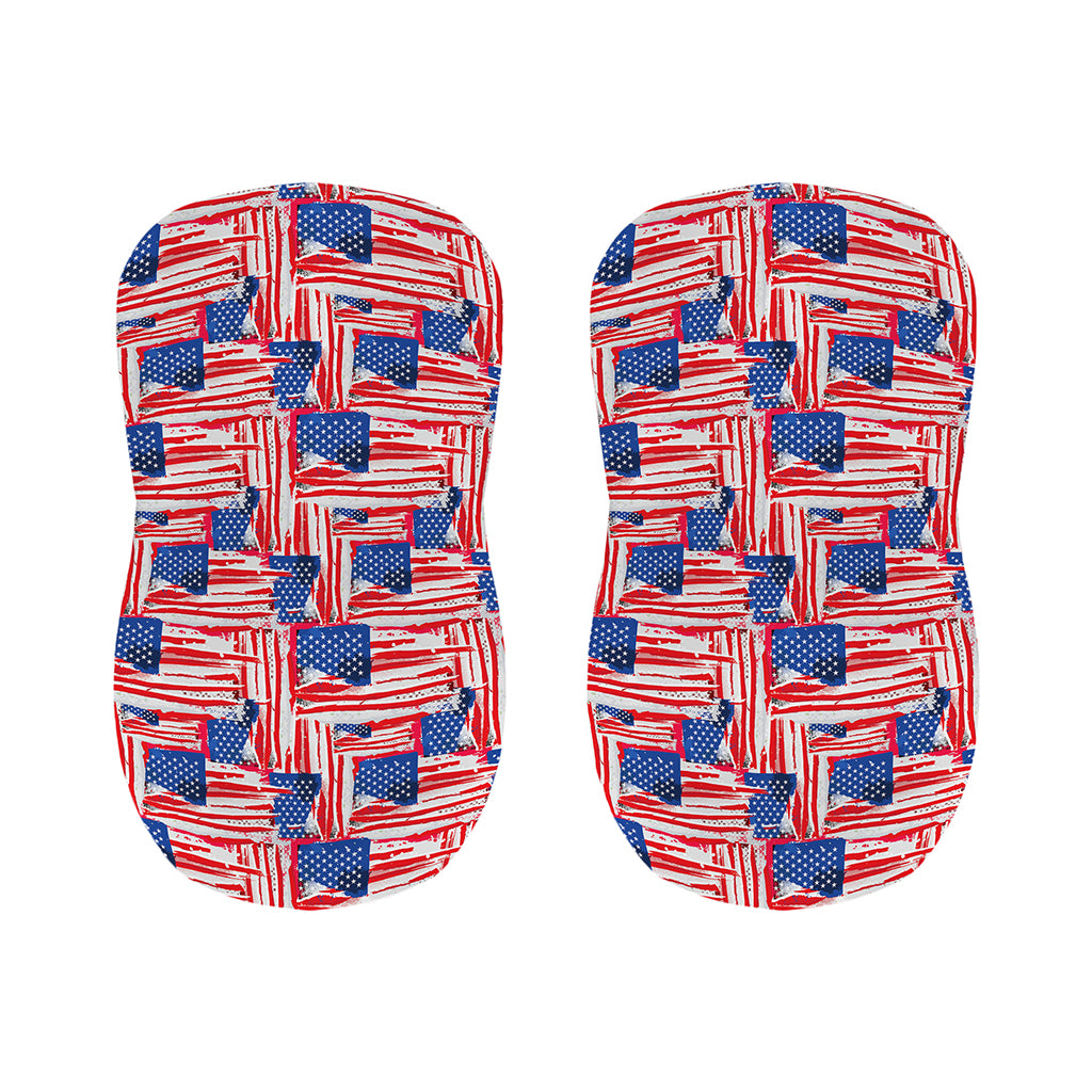 Abstract American Flag Print Bar Stool Covers