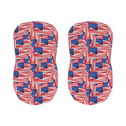 Abstract American Flag Print Bar Stool Covers