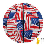 Abstract American Flag Print Basketball