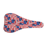 Abstract American Flag Print Bicycle Seat Cover
