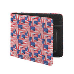 Abstract American Flag Print Bifold Wallet