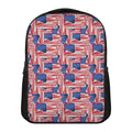 Abstract American Flag Print Casual Backpack
