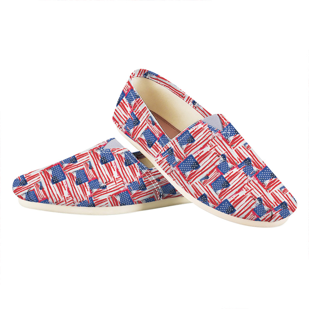 Abstract American Flag Print Casual Shoes