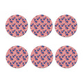 Abstract American Flag Print Coaster Set