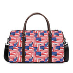 Abstract American Flag Print Duffle Bag
