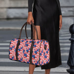 Abstract American Flag Print Duffle Bag