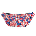 Abstract American Flag Print Fanny Pack
