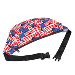 Abstract American Flag Print Fanny Pack