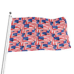 Abstract American Flag Print Flag