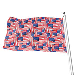 Abstract American Flag Print Flag